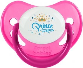 Couronne jaune étoile prince design-2 : Rose phosphorescente Tétine embout physiologique