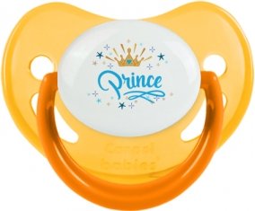 Couronne jaune étoile prince design-2 : Jaune phosphorescente Tétine embout physiologique