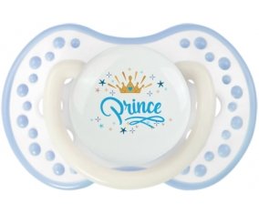 Couronne jaune étoile prince design-2 : Blanc-cyan classique Tétine embout Lovi Dynamic