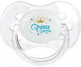 Couronne jaune étoile prince design-2 : Transparent classique Tétine embout cerise
