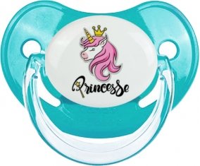 Licorne rose princesse : Sucette Physiologique personnalisée