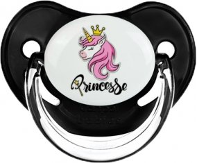Licorne rose princesse : Noir classique Tétine embout physiologique