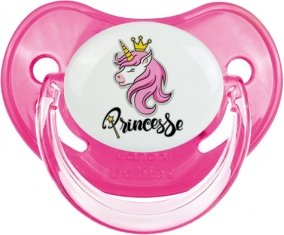 Licorne rose princesse : Rose classique Tétine embout physiologique