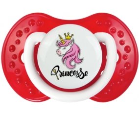 Licorne rose princesse : Blanc-rouge classique Tétine embout Lovi Dynamic