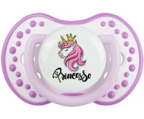 Licorne rose princesse : Blanc-mauve classique Tétine embout Lovi Dynamic