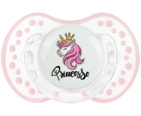 Licorne rose princesse : Retro-blanc-rose-tendre classique Tétine embout Lovi Dynamic