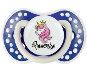 Licorne rose princesse : Bleu-marine phosphorescente Tétine embout Lovi Dynamic