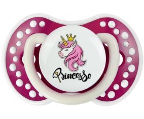 Licorne rose princesse : Fuchsia phosphorescente Tétine embout Lovi Dynamic