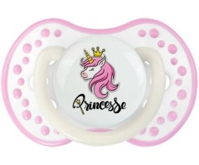 Licorne rose princesse : Blanc-rose phosphorescente Tétine embout Lovi Dynamic
