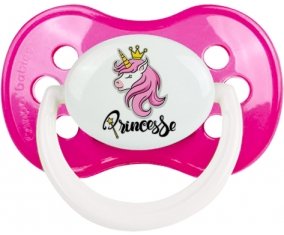 Licorne rose princesse : Rose foncé classique Tétine embout anatomique