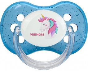 Licorne design-2 avec prénom : Sucette Cerise personnalisée
