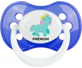 Licorne design-3 avec prénom : Sucette Anatomique personnalisée
