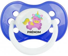 Licorne design-4 avec prénom : Sucette Anatomique personnalisée