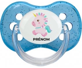 Licorne design-6 avec prénom : Sucette Cerise personnalisée