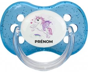 Licorne design-7 avec prénom : Sucette Cerise personnalisée