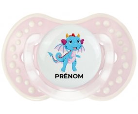 Dragon design-3 avec prénom : Retro-rose-tendre classique Tétine embout Lovi Dynamic
