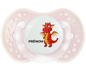 Dragon design-5 avec prénom : Retro-rose-tendre classique Tétine embout Lovi Dynamic