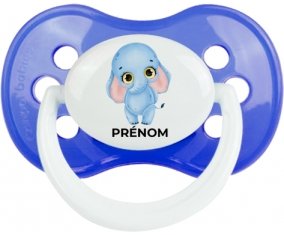 Bébé éléphant avec prénom : Tétine Anatomique personnalisée