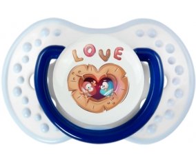 Animaux rigolos hiboux Love : Marine-blanc-bleu classique Tétine embout Lovi Dynamic
