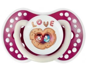 Animaux rigolos hiboux Love : Fuchsia phosphorescente Tétine embout Lovi Dynamic