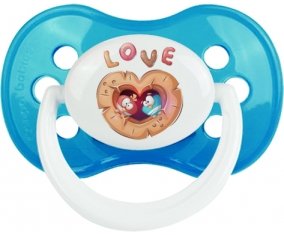 Animaux rigolos hiboux Love : Cyan classique Tétine embout anatomique