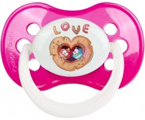 Animaux rigolos hiboux Love : Rose foncé classique Tétine embout anatomique
