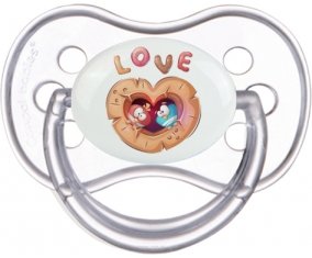 Animaux rigolos hiboux Love : Transparente classique Tétine embout anatomique