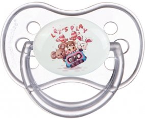Animaux rigolos let's play : Transparente classique Tétine embout anatomique