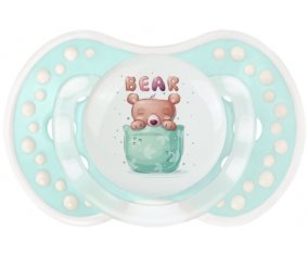 Animaux rigolos Bear : Retro-turquoise-lagon classique Tétine embout Lovi Dynamic
