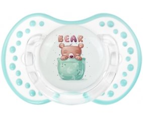 Animaux rigolos Bear : Retro-blanc-lagon classique Tétine embout Lovi Dynamic
