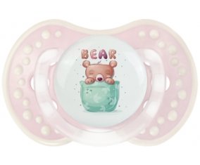 Animaux rigolos Bear : Retro-rose-tendre classique Tétine embout Lovi Dynamic