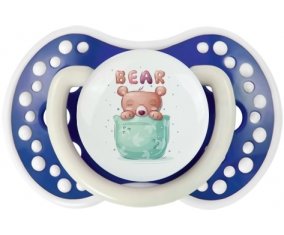 Animaux rigolos Bear : Bleu-marine phosphorescente Tétine embout Lovi Dynamic