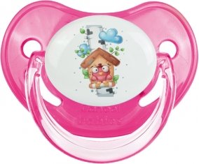 Animaux rigolos Oiseau maison : Rose classique Tétine embout physiologique