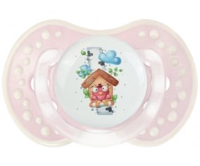 Animaux rigolos Oiseau maison : Retro-rose-tendre classique Tétine embout Lovi Dynamic