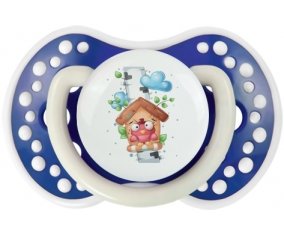 Animaux rigolos Oiseau maison : Bleu-marine phosphorescente Tétine embout Lovi Dynamic