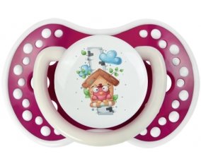 Animaux rigolos Oiseau maison : Fuchsia phosphorescente Tétine embout Lovi Dynamic
