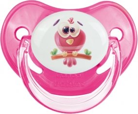 Animaux rigolos Oiseau : Rose classique Tétine embout physiologique