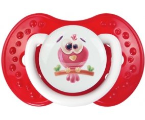 Animaux rigolos Oiseau : Blanc-rouge classique Tétine embout Lovi Dynamic