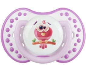 Animaux rigolos Oiseau : Blanc-mauve classique Tétine embout Lovi Dynamic