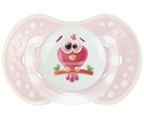 Animaux rigolos Oiseau : Retro-rose-tendre classique Tétine embout Lovi Dynamic