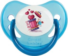 Animaux rigolos Love design-1 : Bleue phosphorescente Tétine embout physiologique