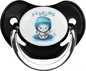 Animaux rigolos Fishing : Noir classique Tétine embout physiologique