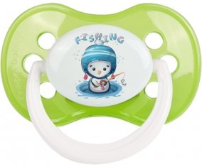 Animaux rigolos Fishing : Vert classique Tétine embout anatomique