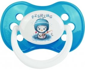 Animaux rigolos Fishing : Cyan classique Tétine embout anatomique