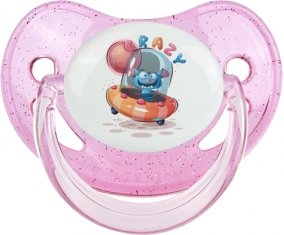 Animaux rigolos Crazy : Rose à paillette Tétine embout physiologique