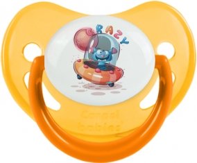 Animaux rigolos Crazy : Jaune phosphorescente Tétine embout physiologique