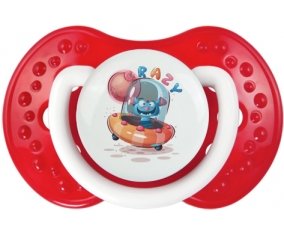 Animaux rigolos Crazy : Blanc-rouge classique Tétine embout Lovi Dynamic
