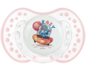 Animaux rigolos Crazy : Retro-blanc-rose-tendre classique Tétine embout Lovi Dynamic