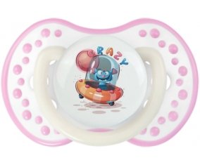 Animaux rigolos Crazy : Blanc-rose phosphorescente Tétine embout Lovi Dynamic