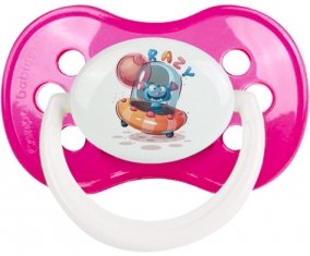 Animaux rigolos Crazy : Rose foncé classique Tétine embout anatomique
